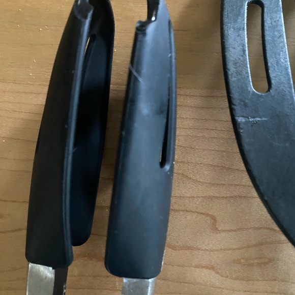 Pampered Chef Black Silicone 3 Kitchen Cooking Utensil Set Spoon Spatula Tongs - Picture 16 of 16